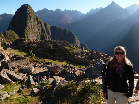 Um lindo dia em Machu Picchu, no Peru